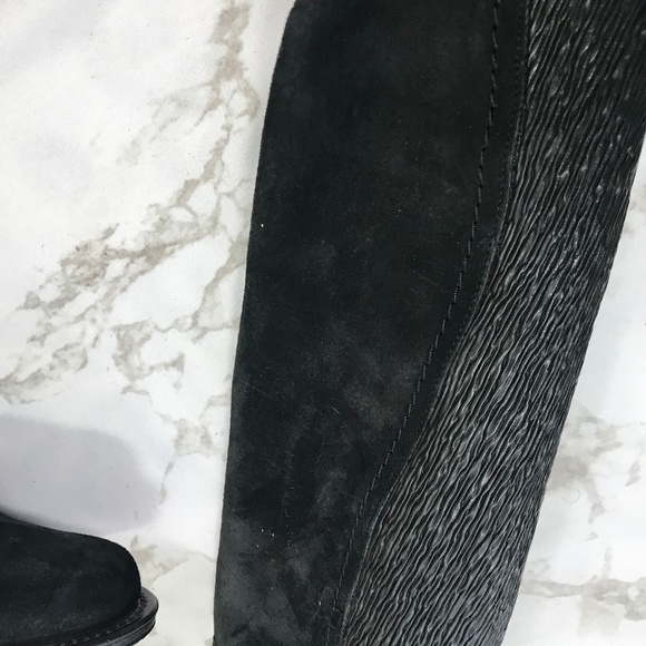 Donald J Pliner Narrow Black Suede knee high Boots - Picture 5 of 6